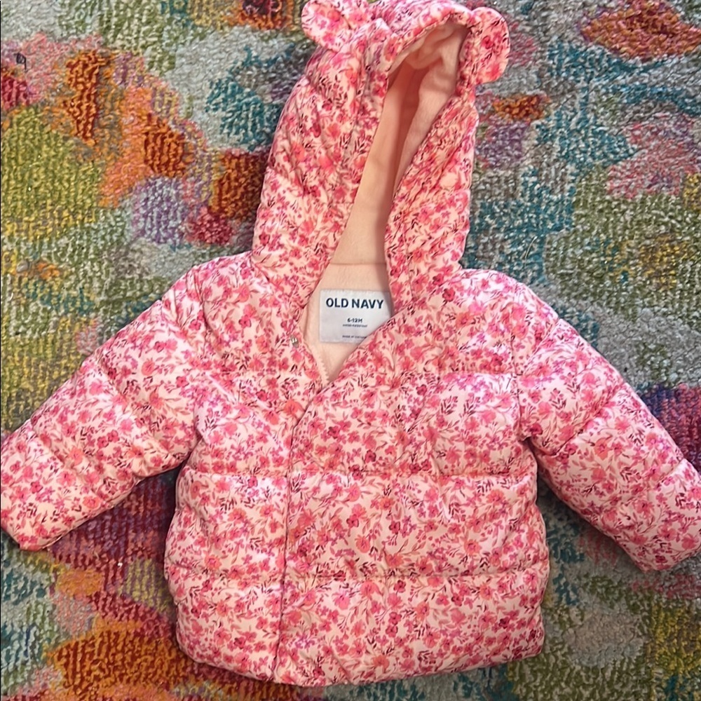Old Navy Pink Floral Baby Jacket